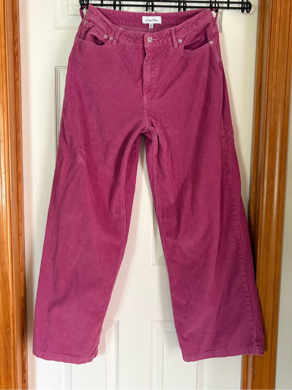 Angel Kiss Pink Corduroy Pants Size 7/28 Straight Leg
